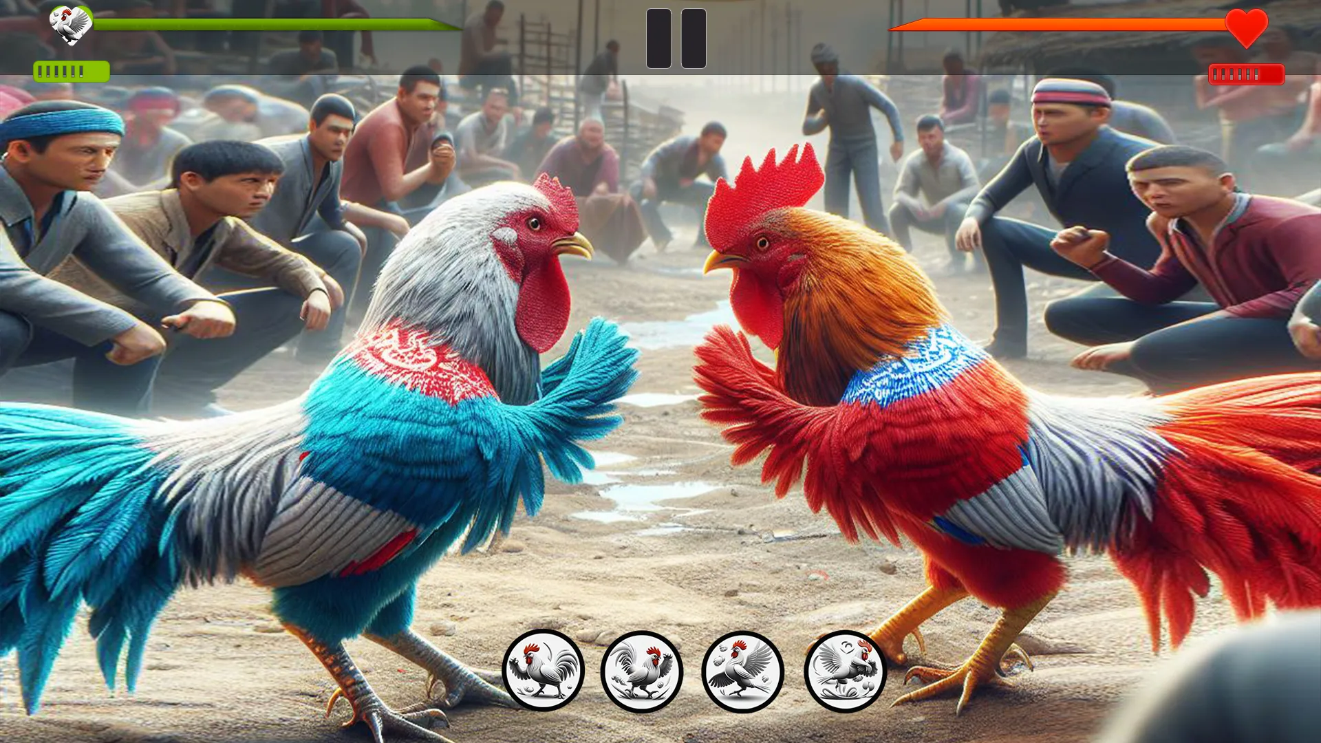 Farm Rooster Fighting Chicks 1 | Indus Appstore | Screenshot