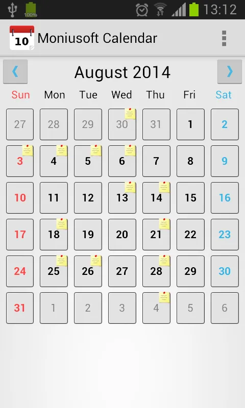 Moniusoft Calendar | Indus Appstore | Screenshot