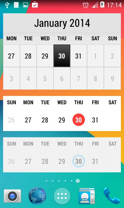 Month Calendar Widget | Indus Appstore | Screenshot