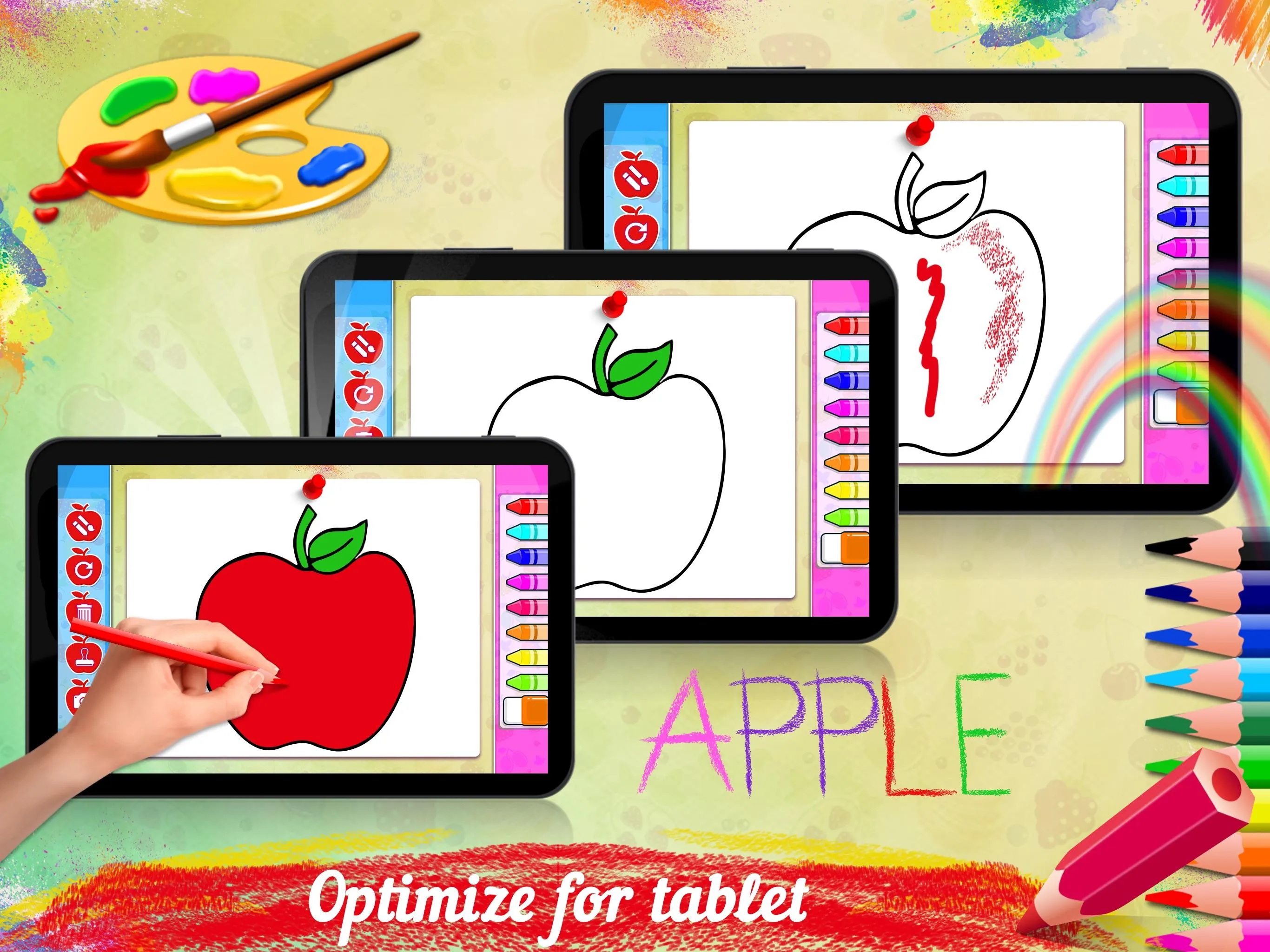 Drawing populer fruits for kid | Indus Appstore | Screenshot