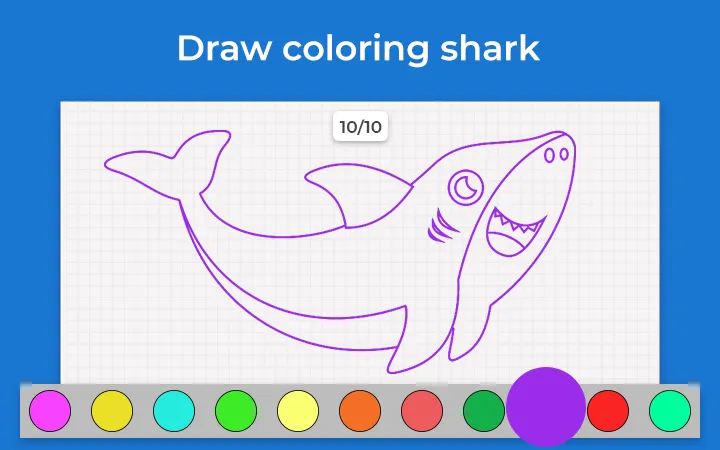 Shark Draw Step by Step | Indus Appstore | Screenshot