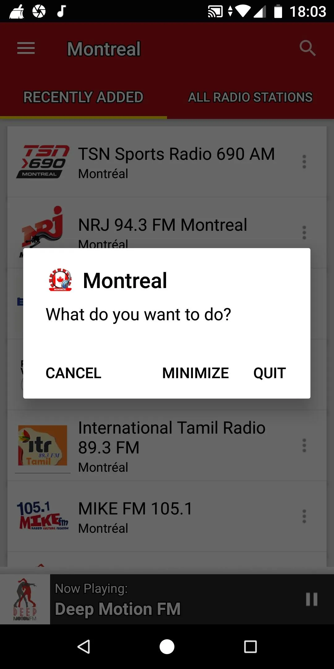 Montreal Radio Stations | Indus Appstore | Screenshot