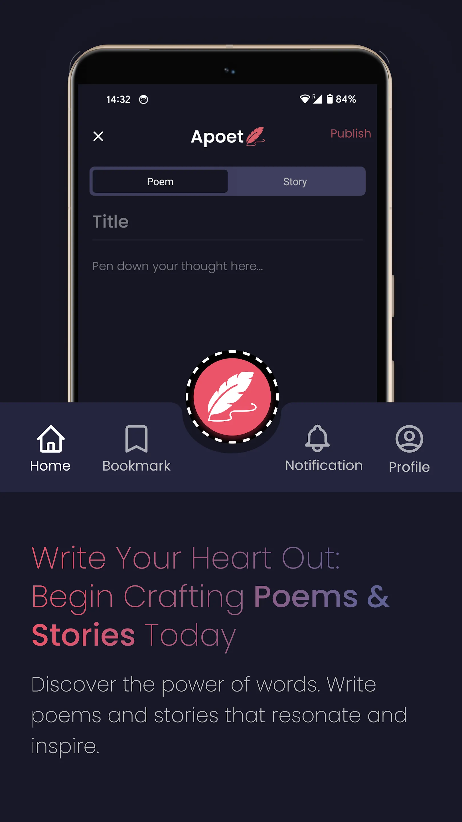 Apoet - Poem, Tales, Stories | Indus Appstore | Screenshot