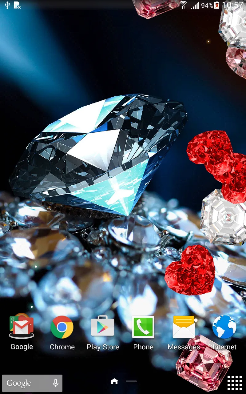 Diamonds Live Wallpaper | Indus Appstore | Screenshot