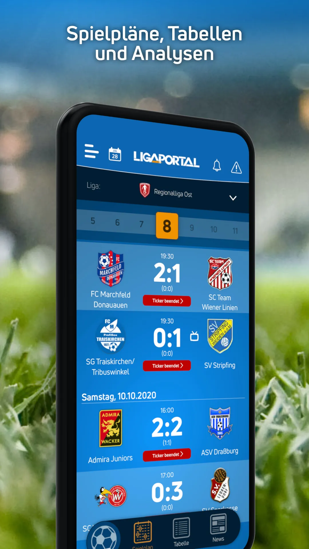 Ligaportal Fußball Live-Ticker | Indus Appstore | Screenshot