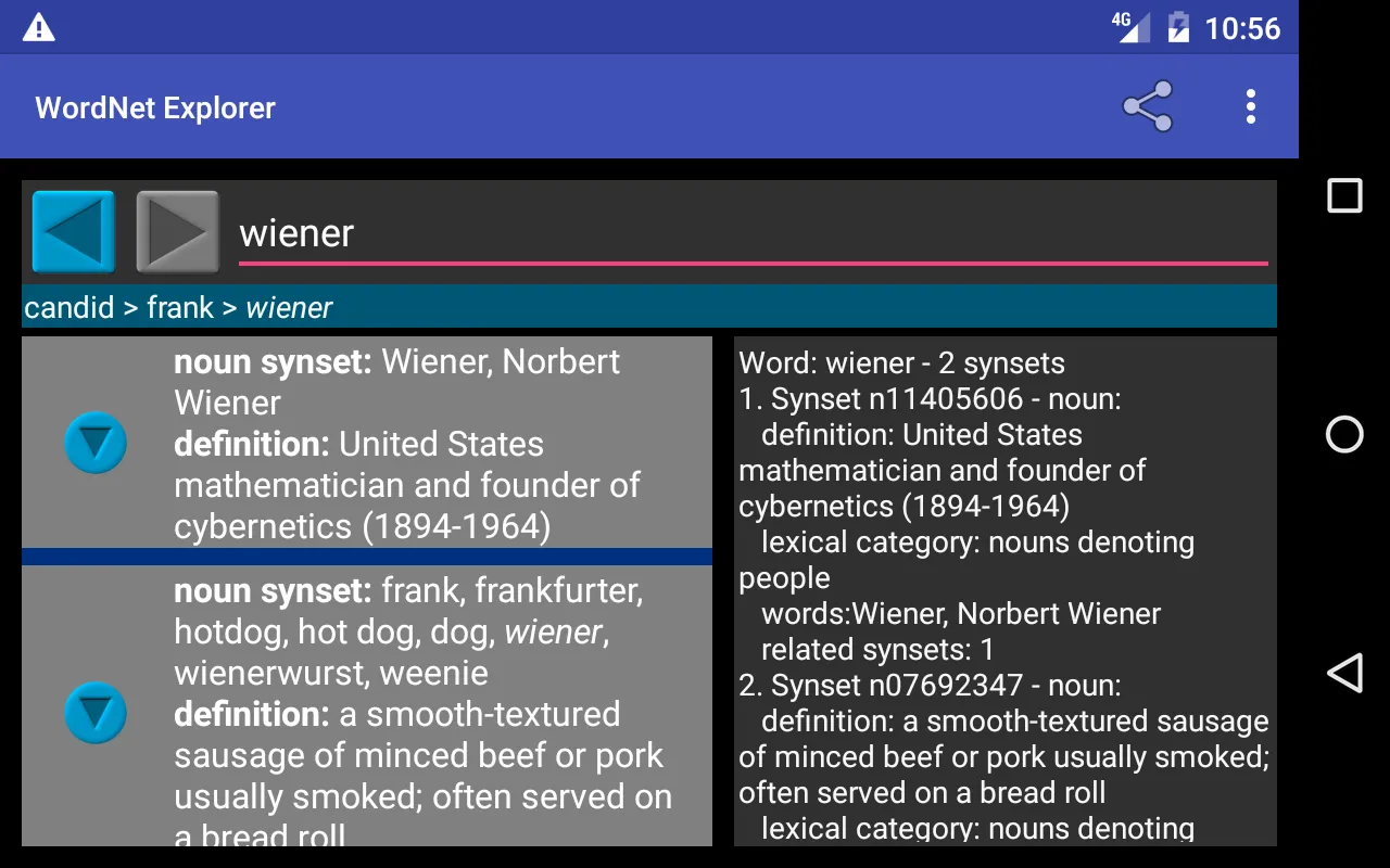 WordLink Explorer | Indus Appstore | Screenshot