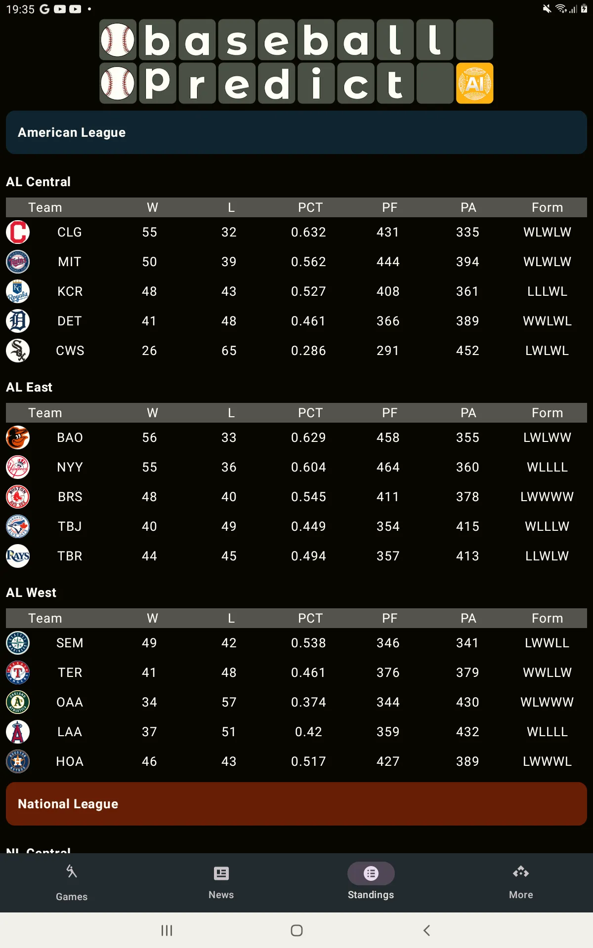 Baseball Predict‪s | Indus Appstore | Screenshot