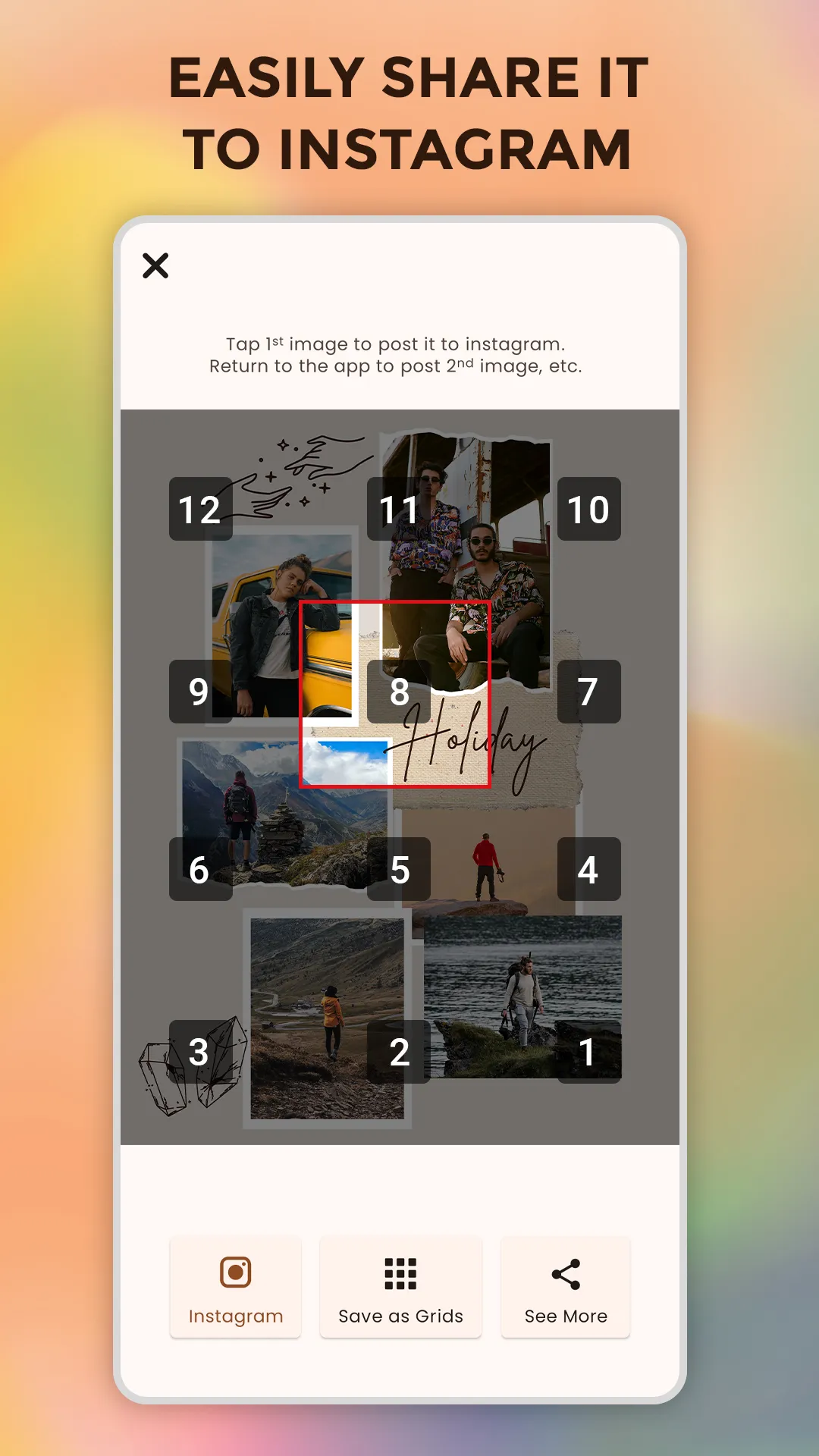 Grids Maker - Photo Split Grid | Indus Appstore | Screenshot