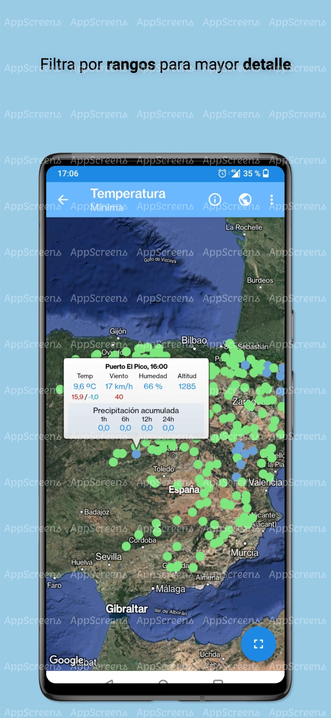 Lluvia España (AEMET) | Indus Appstore | Screenshot