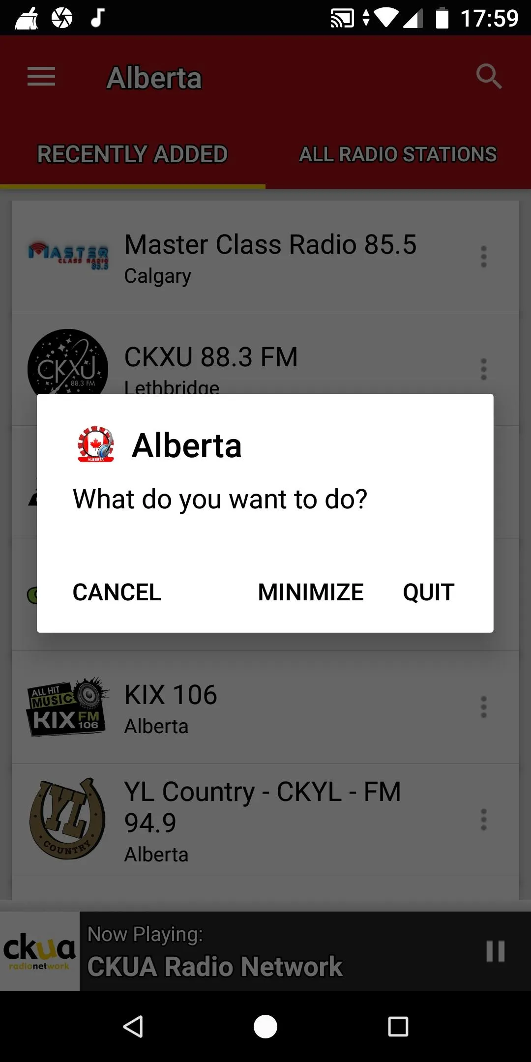 Alberta Radio Stations | Indus Appstore | Screenshot