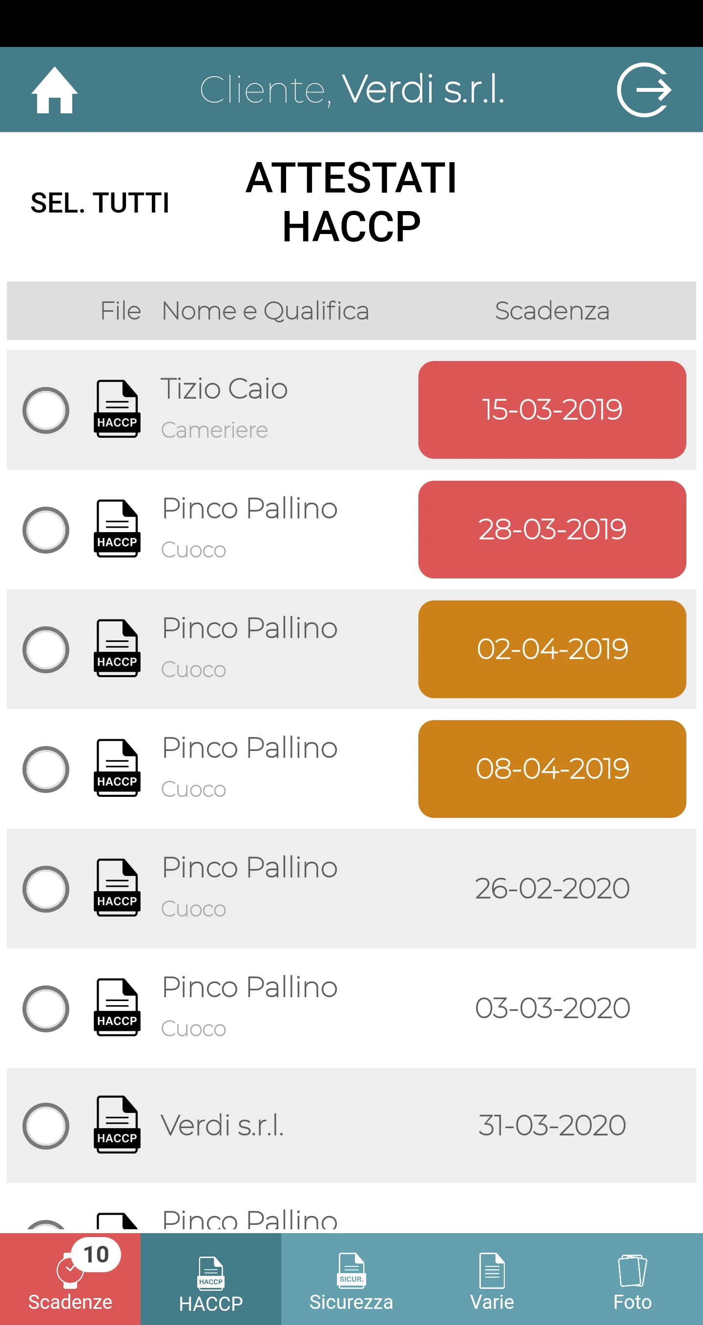 ConServizi Sicurezza alimentar | Indus Appstore | Screenshot