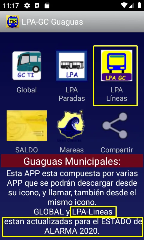 TGC Guaguas LPA Lanzador | Indus Appstore | Screenshot