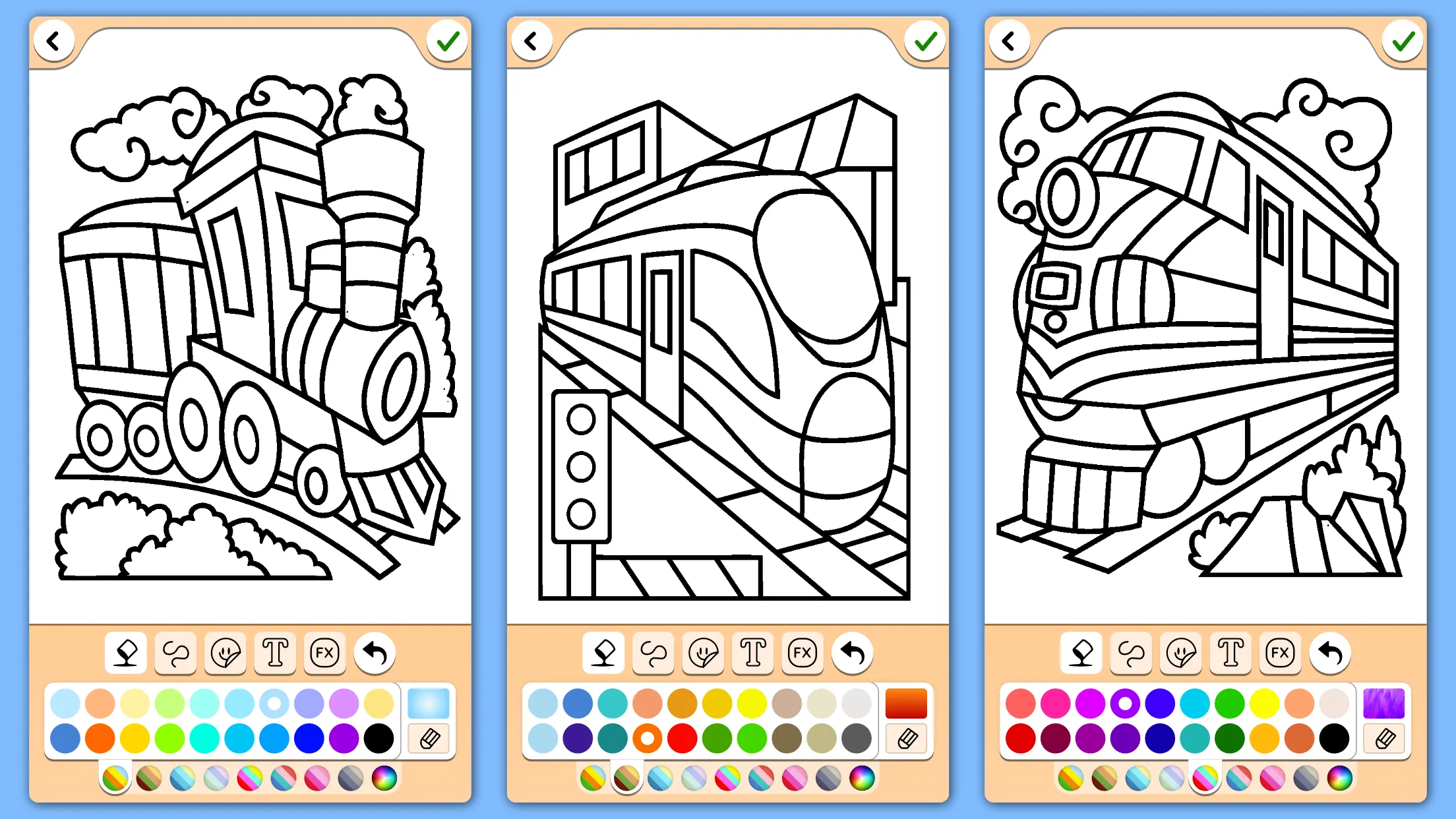 Train game: coloring book. | Indus Appstore | Screenshot