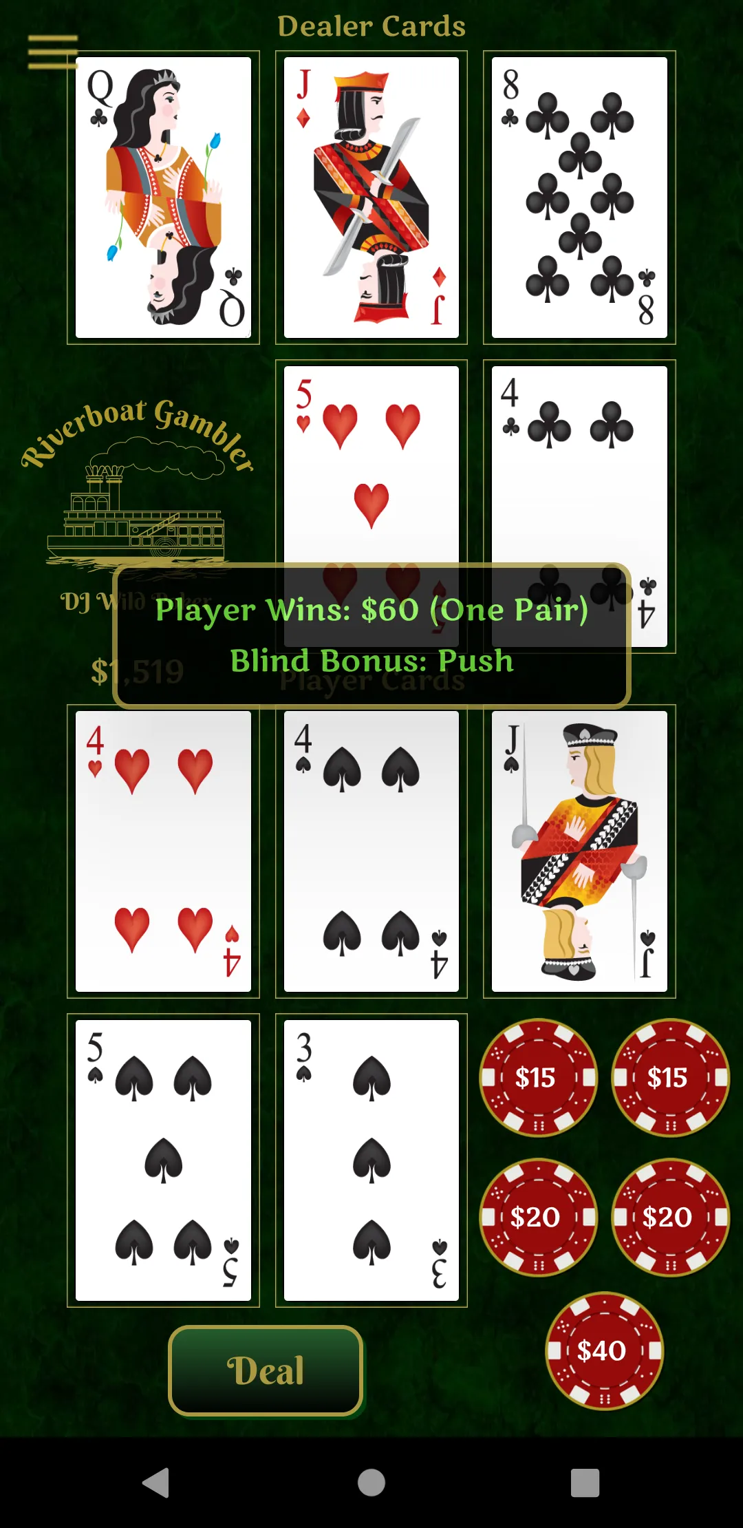 Riverboat Gambler | Indus Appstore | Screenshot