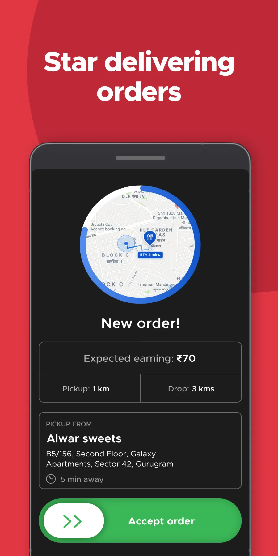 Zomato Delivery Partner | Indus Appstore | Screenshot