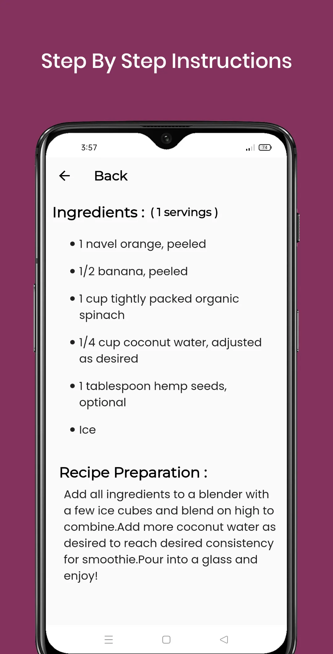 Smoothie Recipes (Offline) | Indus Appstore | Screenshot