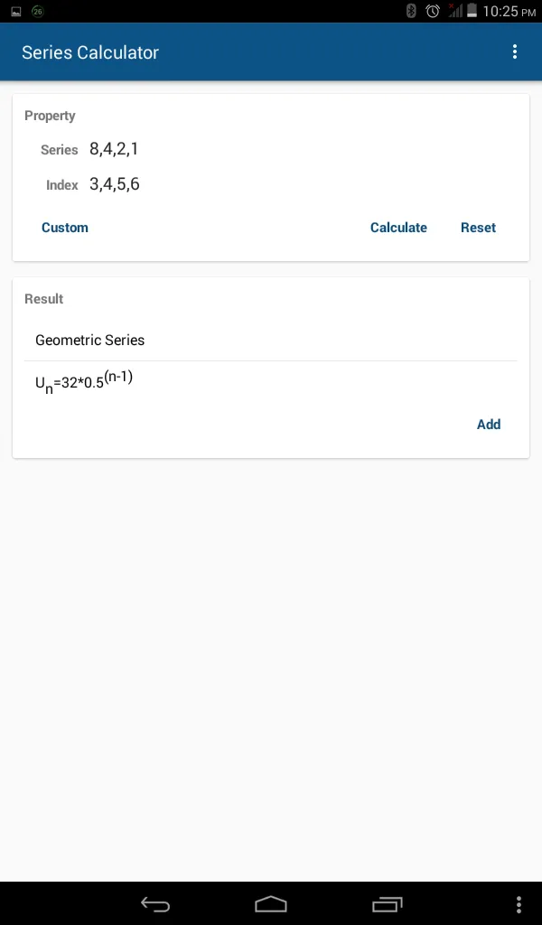 Series Calculator | Indus Appstore | Screenshot