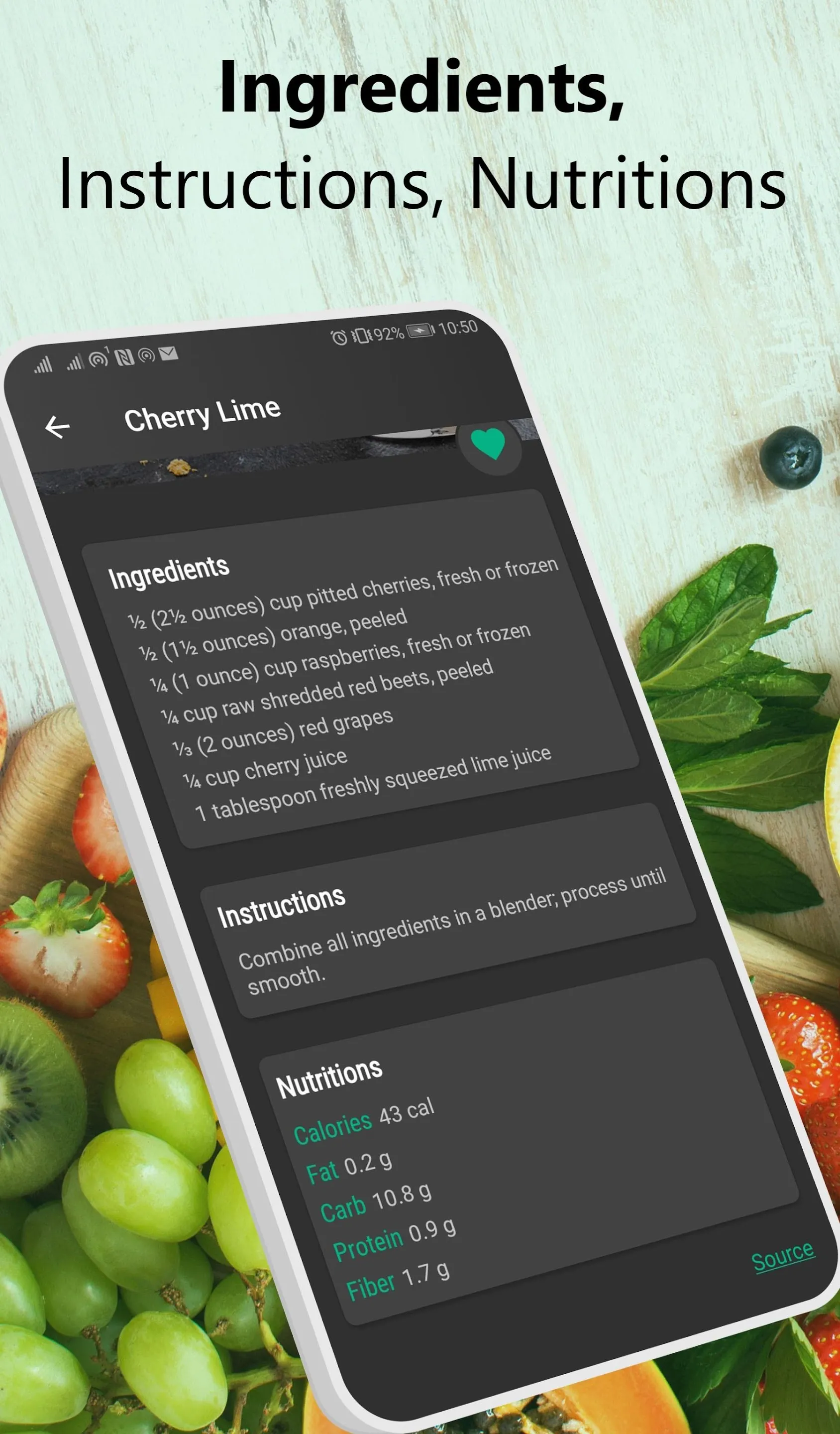 Healthy Smoothie Recipes | Indus Appstore | Screenshot