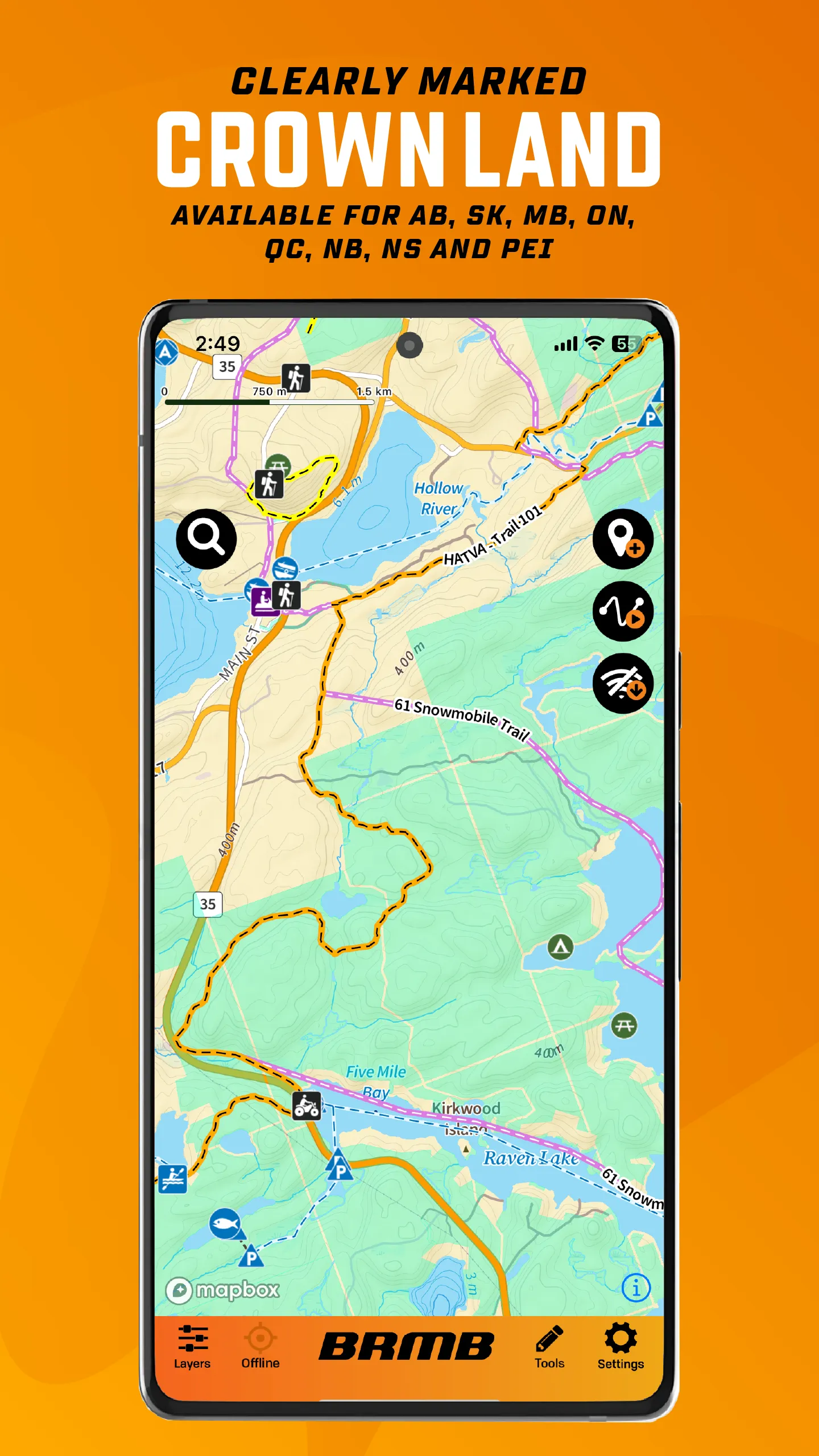 BRMB Maps by Backroad Maps | Indus Appstore | Screenshot