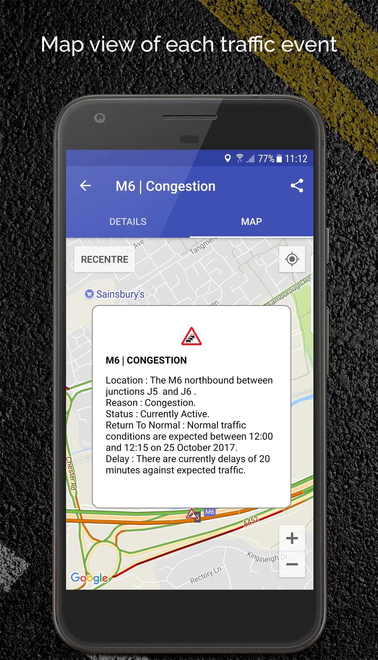 UK Motorway Traffic News | Indus Appstore | Screenshot