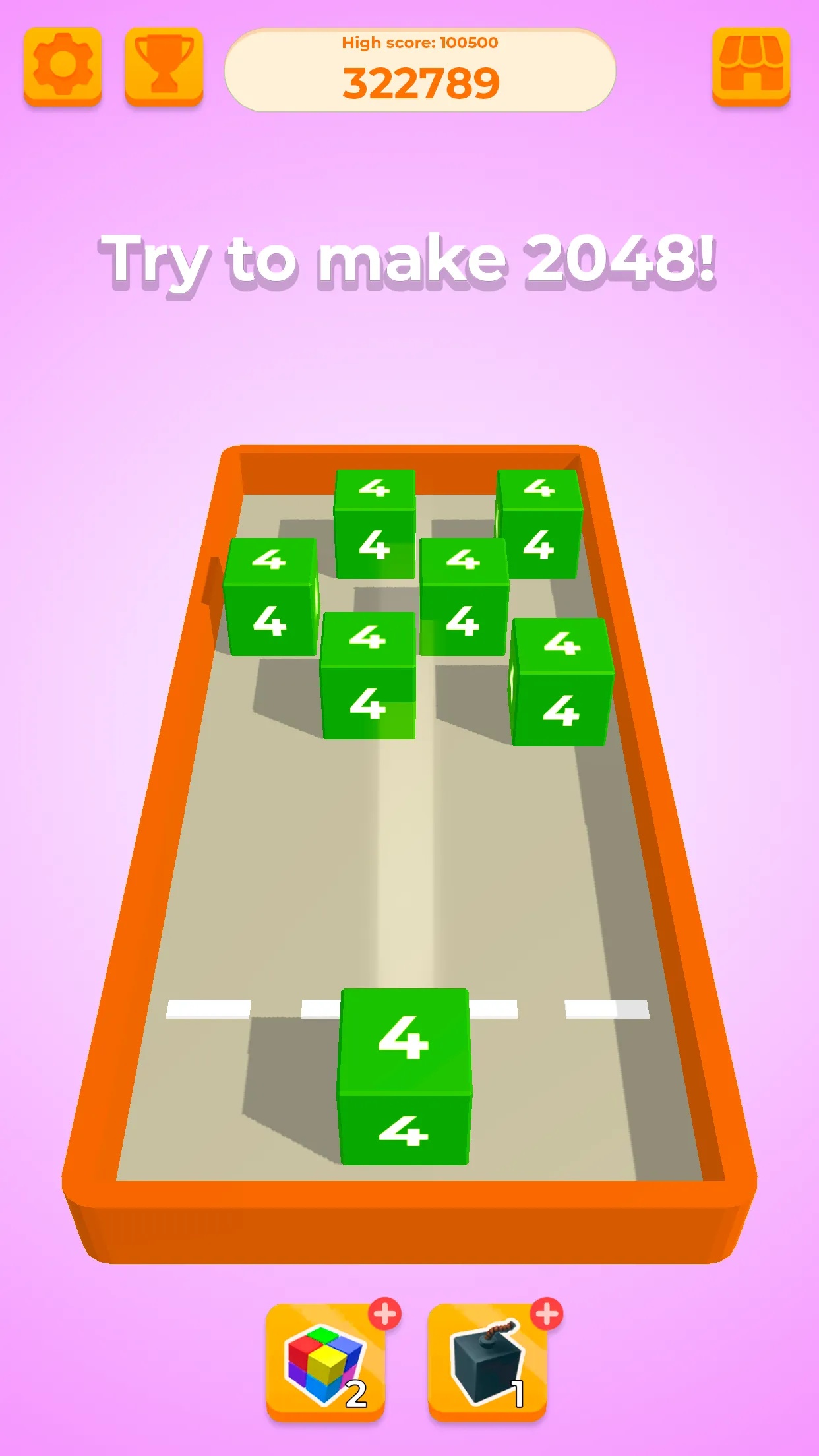 Chain Cube 2048: 3D merge game | Indus Appstore | Screenshot