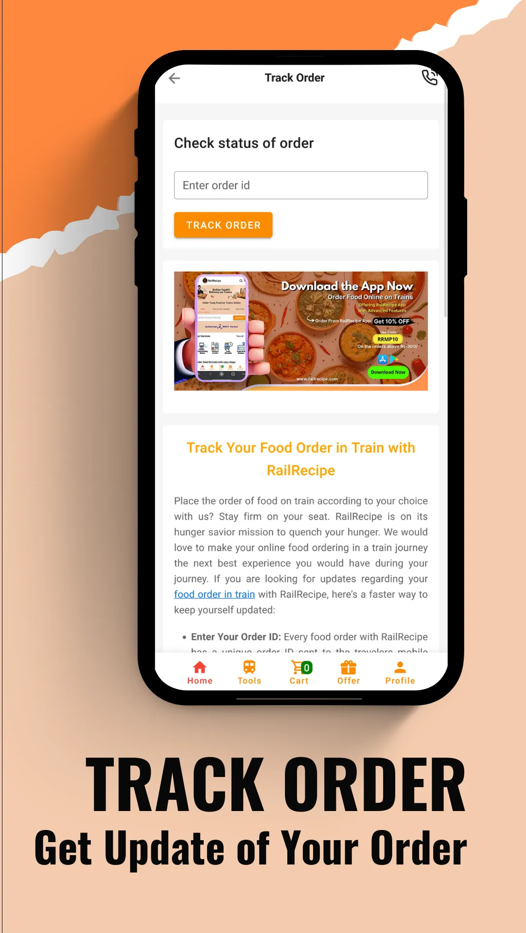 RailRecipe-Order Food on Train | Indus Appstore | Screenshot