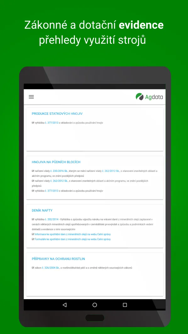 Agdata - vše pro chytrou farmu | Indus Appstore | Screenshot