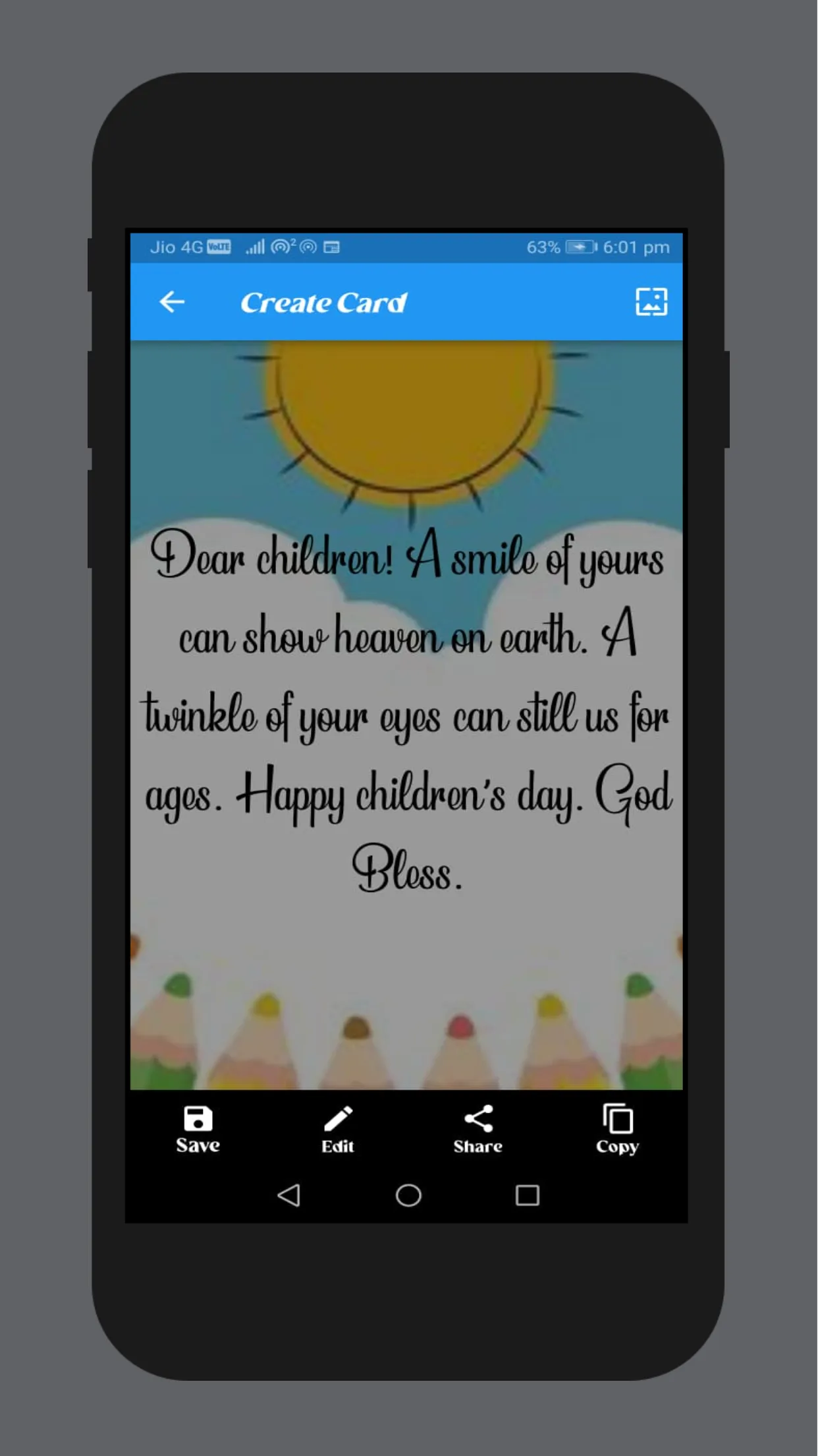 childrens day wishes | Indus Appstore | Screenshot