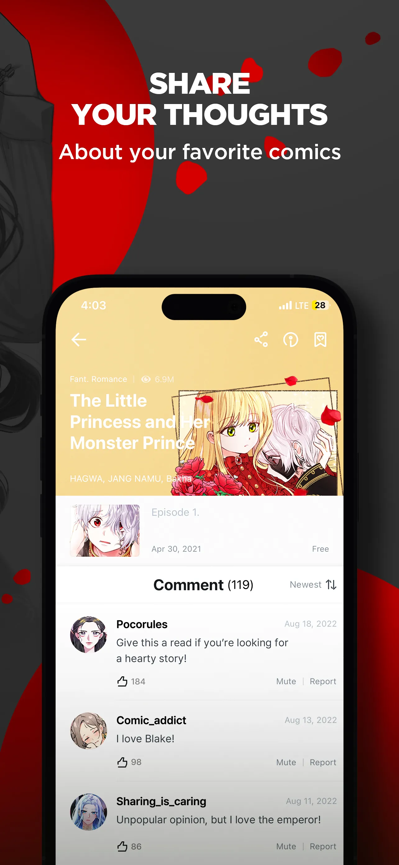 POCKET COMICS: Premium Webtoon | Indus Appstore | Screenshot