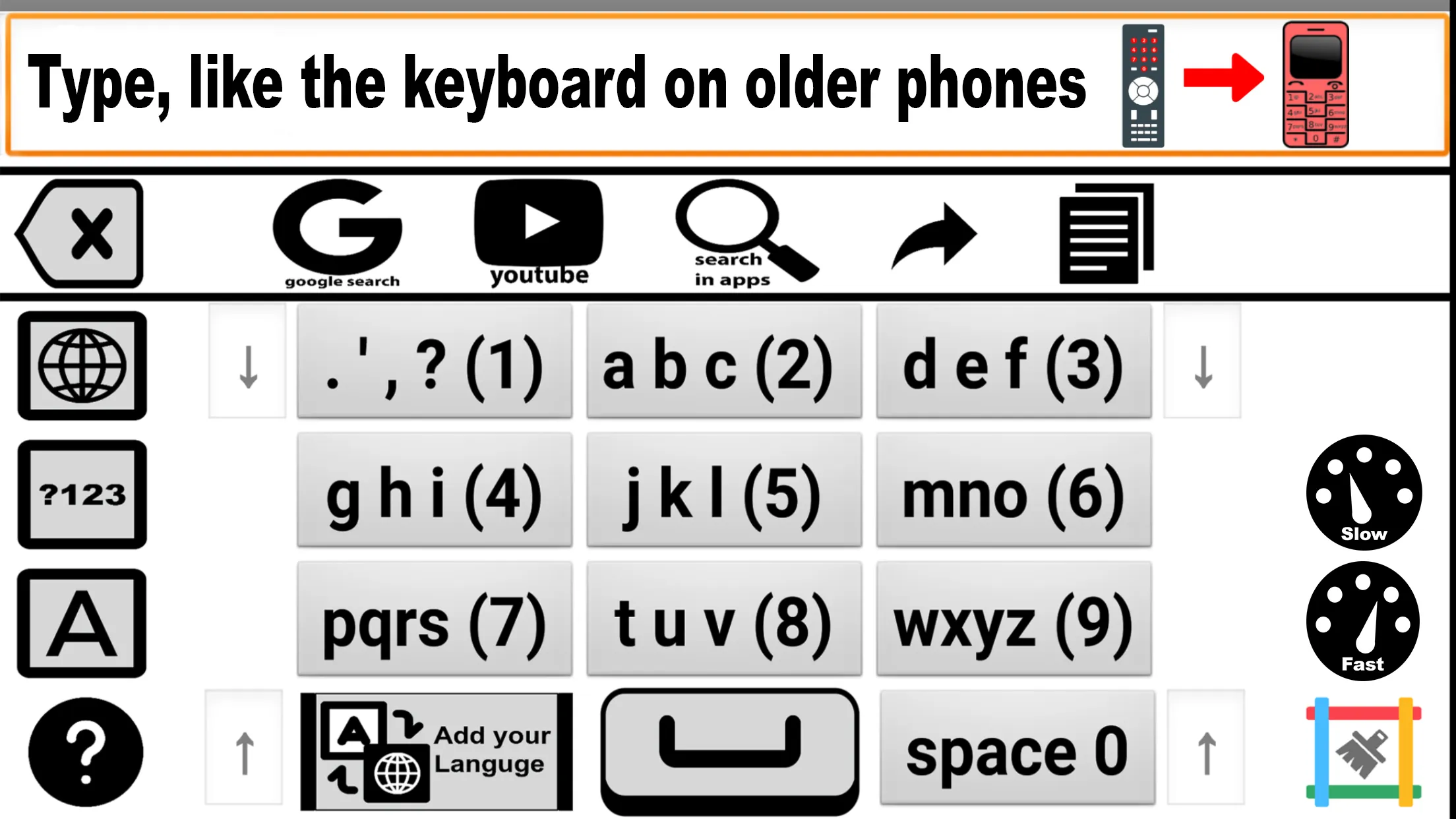 Android TV Keyboard: Old Style | Indus Appstore | Screenshot