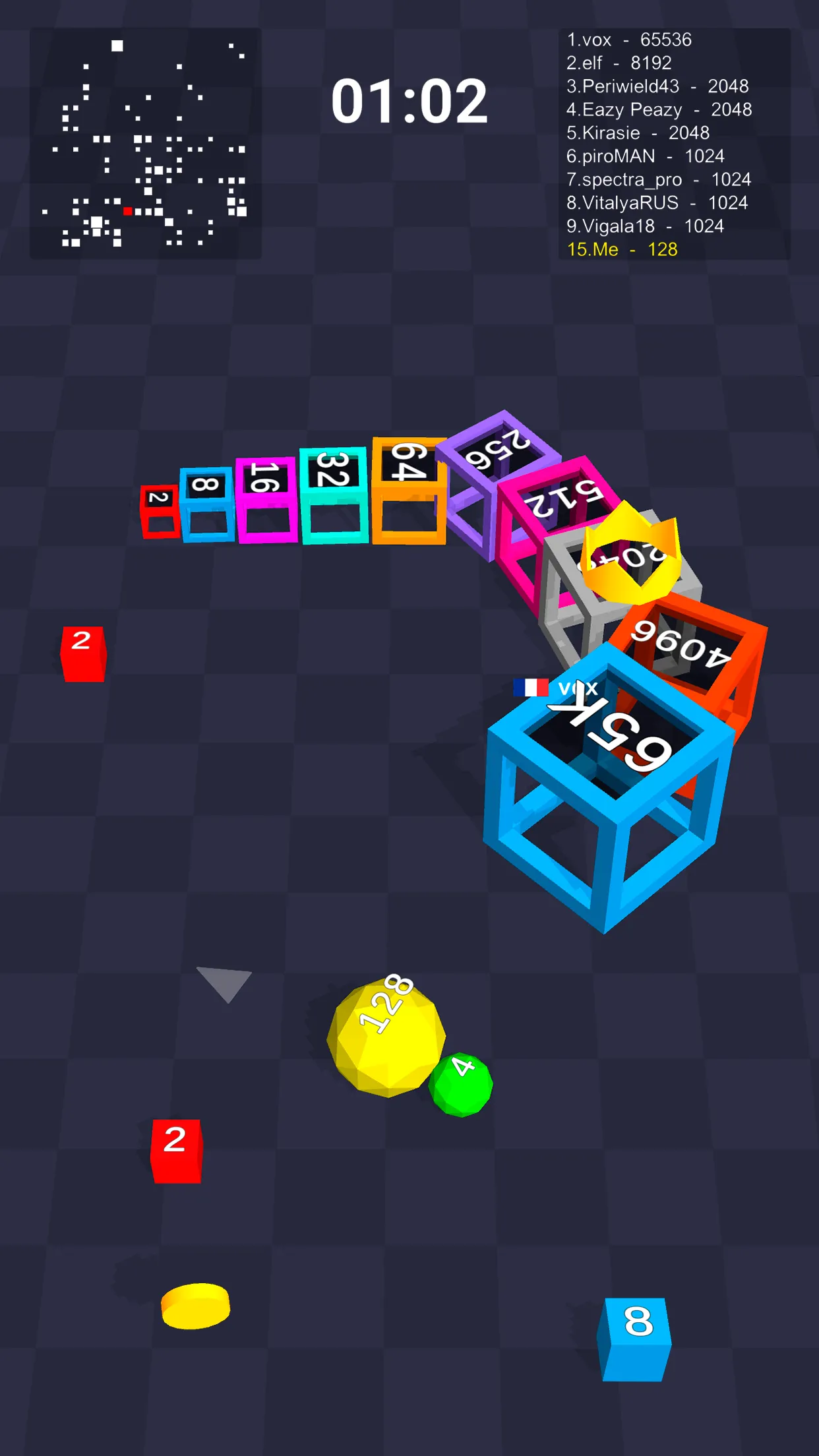 Cube Arena 2048: Merge Numbers | Indus Appstore | Screenshot