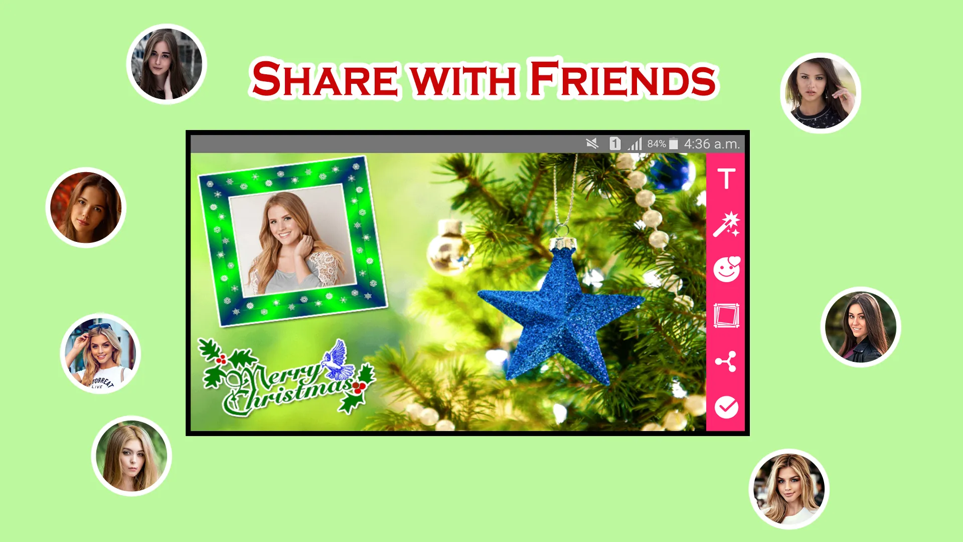 Merry Christmas Photo Frames | Indus Appstore | Screenshot