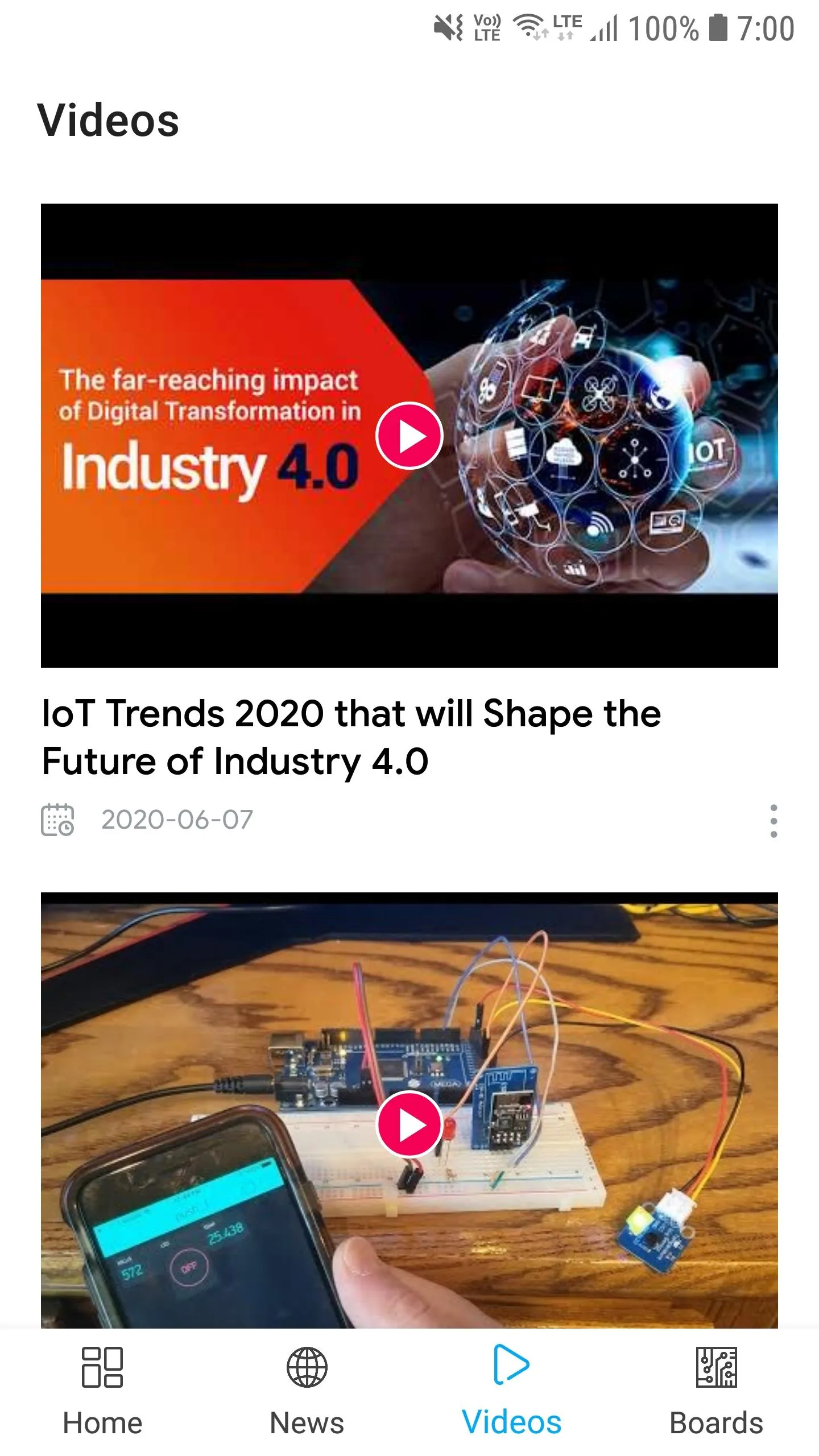 IoT Perfect - News & Projects | Indus Appstore | Screenshot