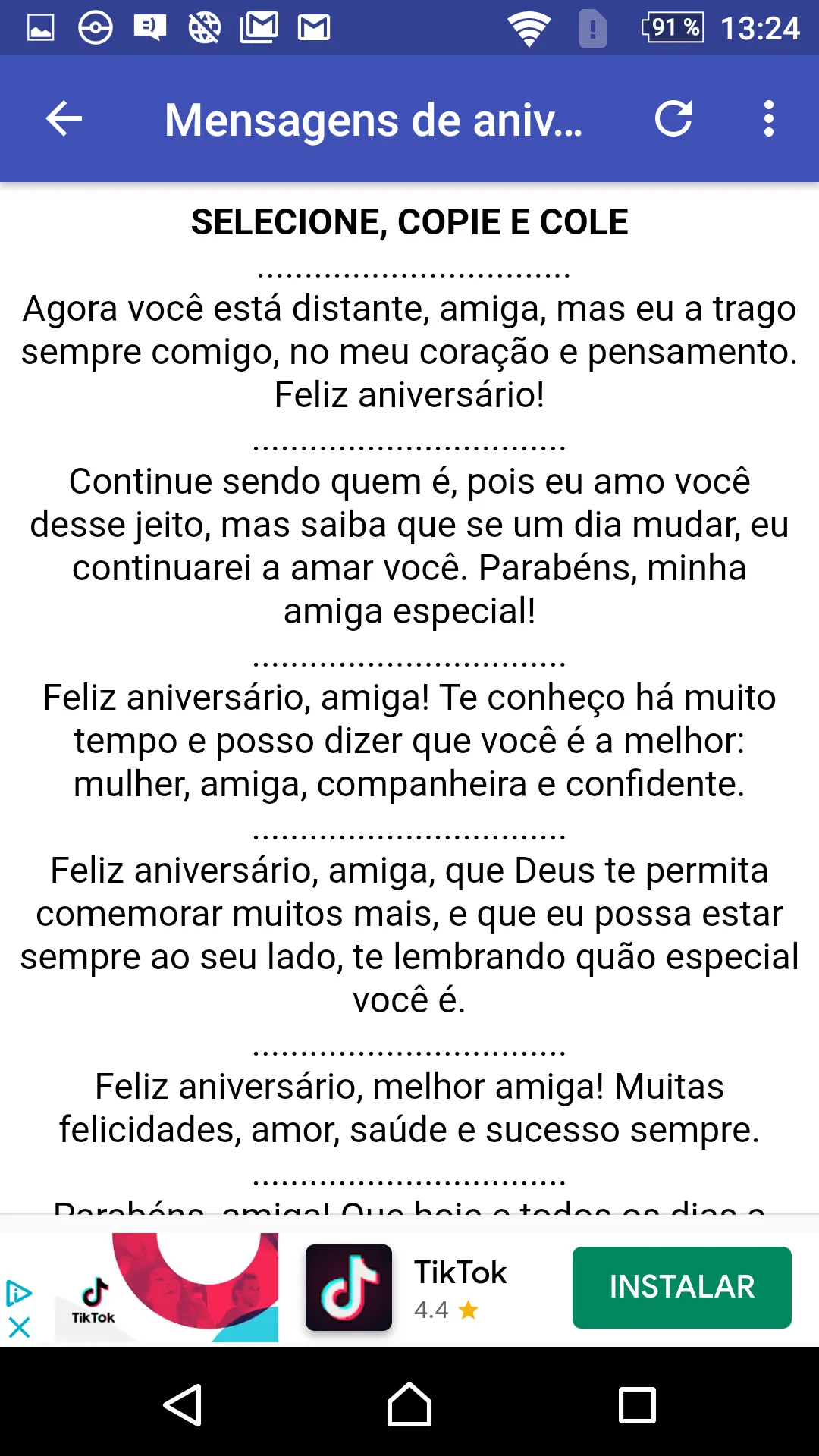 CARTÕES FELICITAR MINHA AMIGA | Indus Appstore | Screenshot