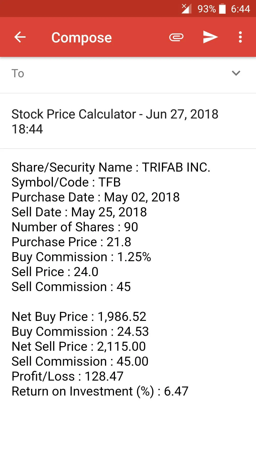 Stock Price Calculator | Indus Appstore | Screenshot