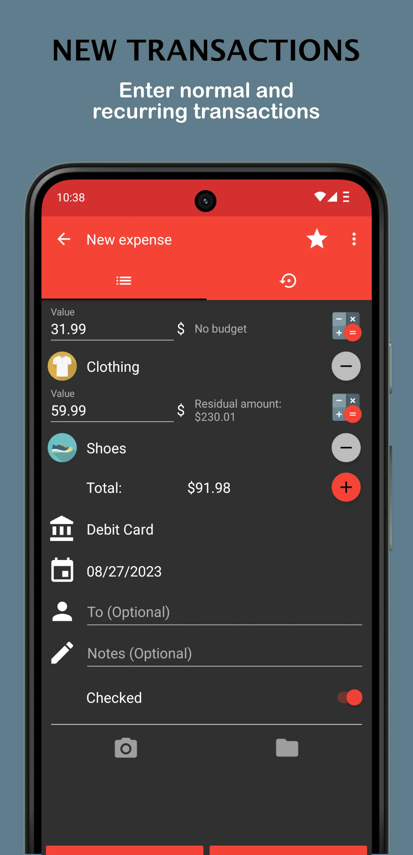 Fast Budget - Expense Manager | Indus Appstore | Screenshot