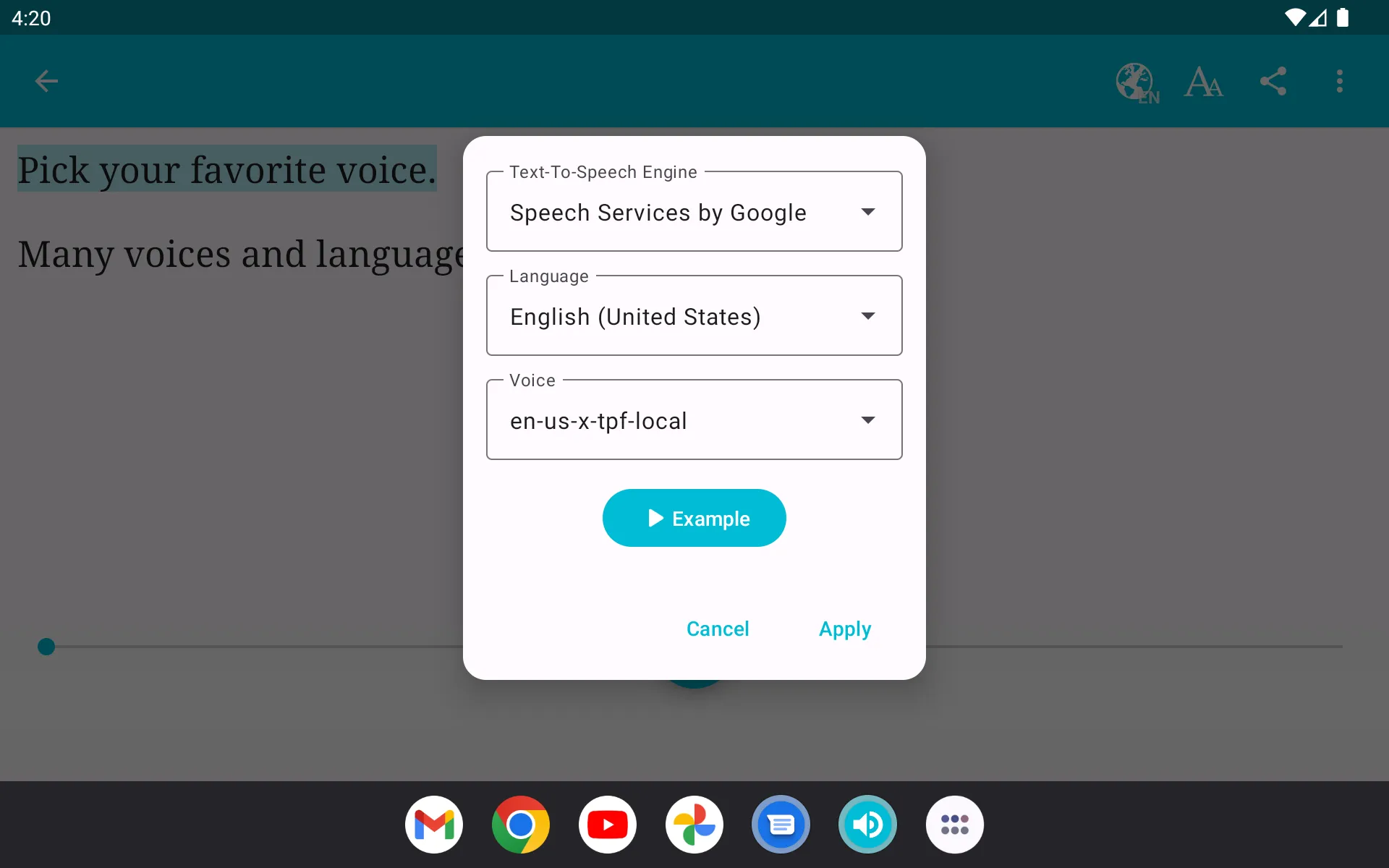 Talk: Text to Voice | Indus Appstore | Screenshot