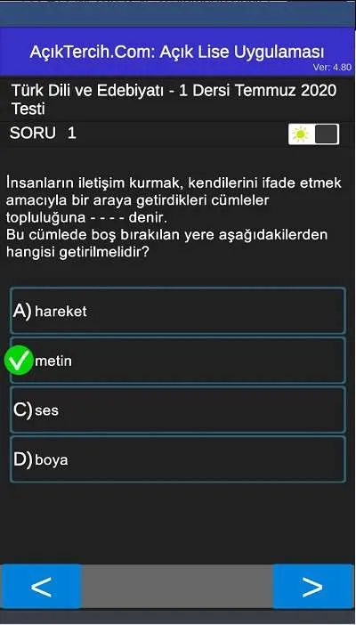 Açık Tercih Açık Lise Test Çöz | Indus Appstore | Screenshot