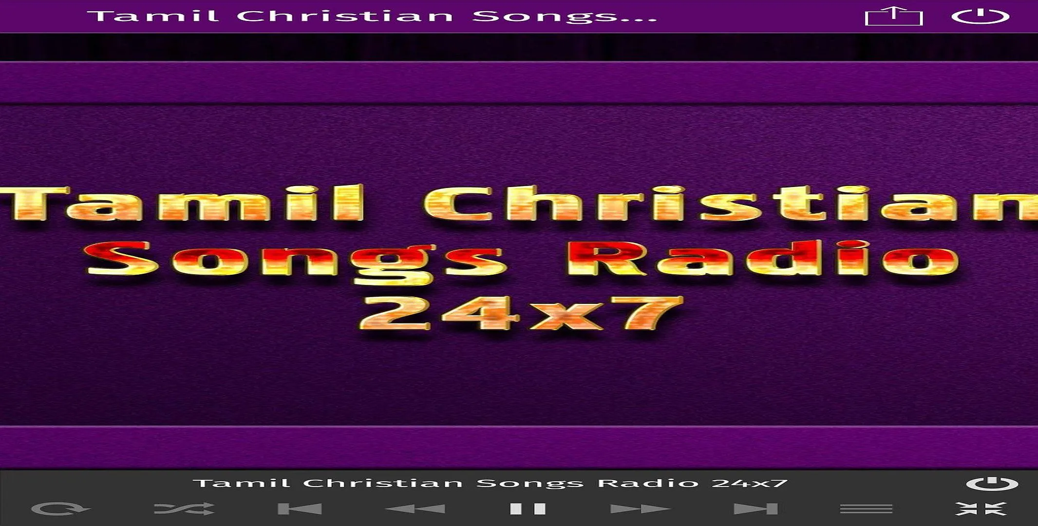 Tamil Christian Songs Radio | Indus Appstore | Screenshot