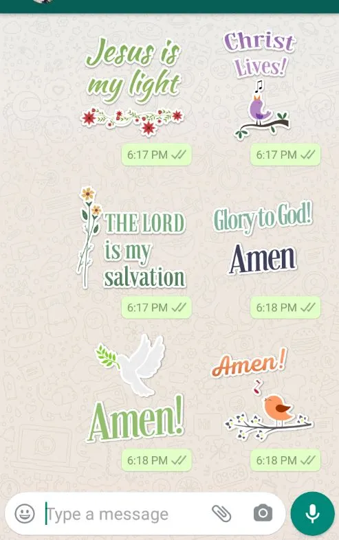 Christian Stickers | Indus Appstore | Screenshot