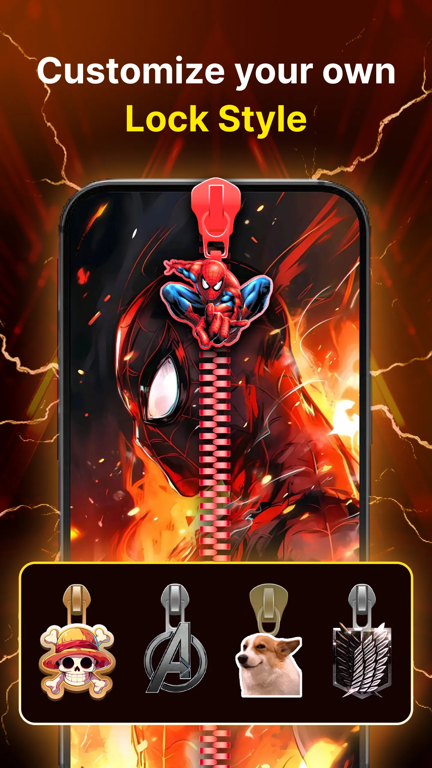 Zipper Lock Screen & 4K | Indus Appstore | Screenshot