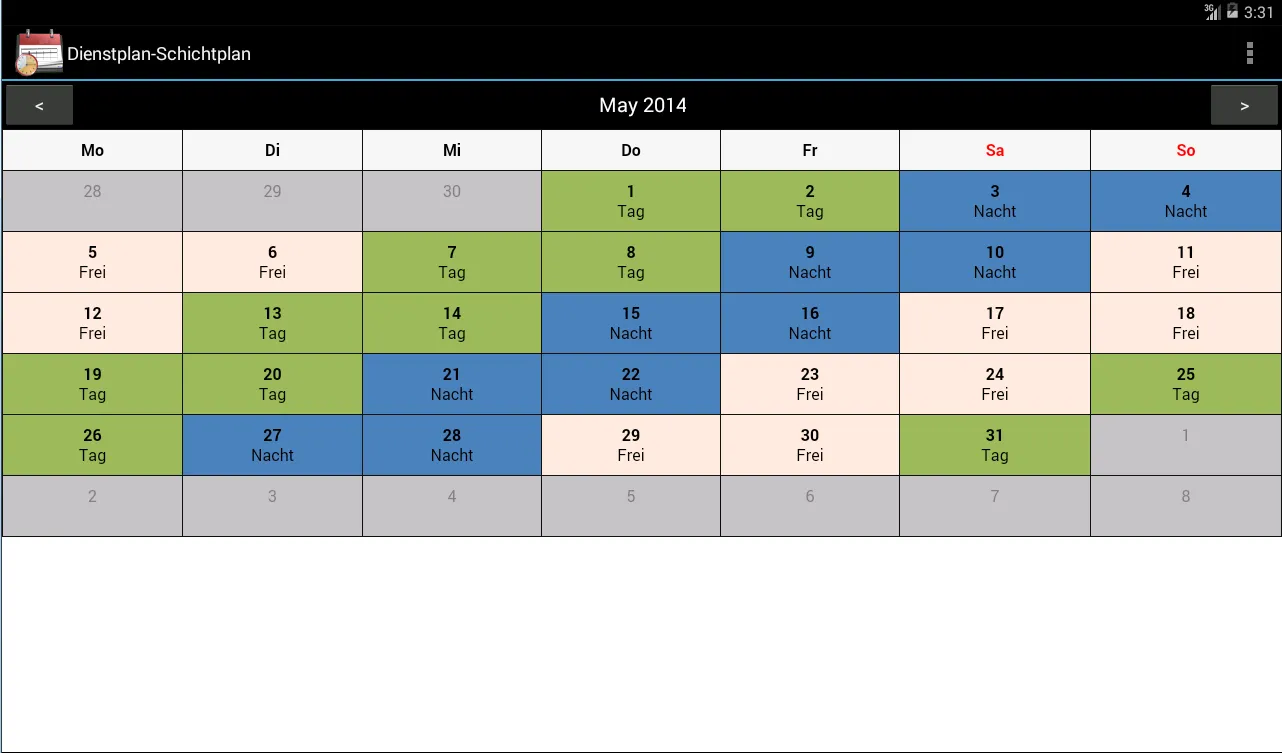 Dienstplan Schichtplan | Indus Appstore | Screenshot