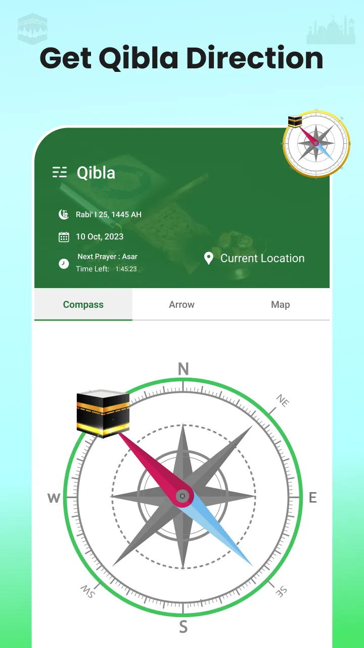 Qibla Finder : Prayer Times | Indus Appstore | Screenshot