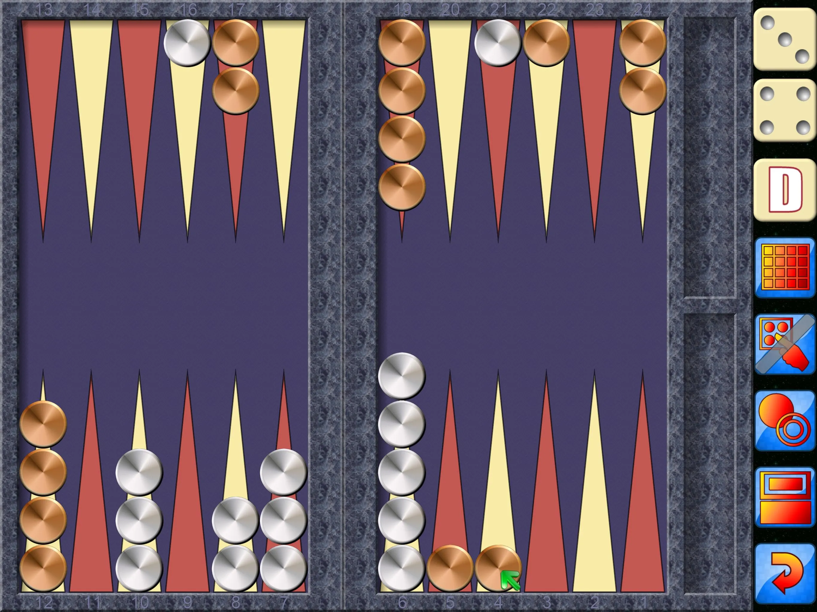 Backgammon V+ | Indus Appstore | Screenshot