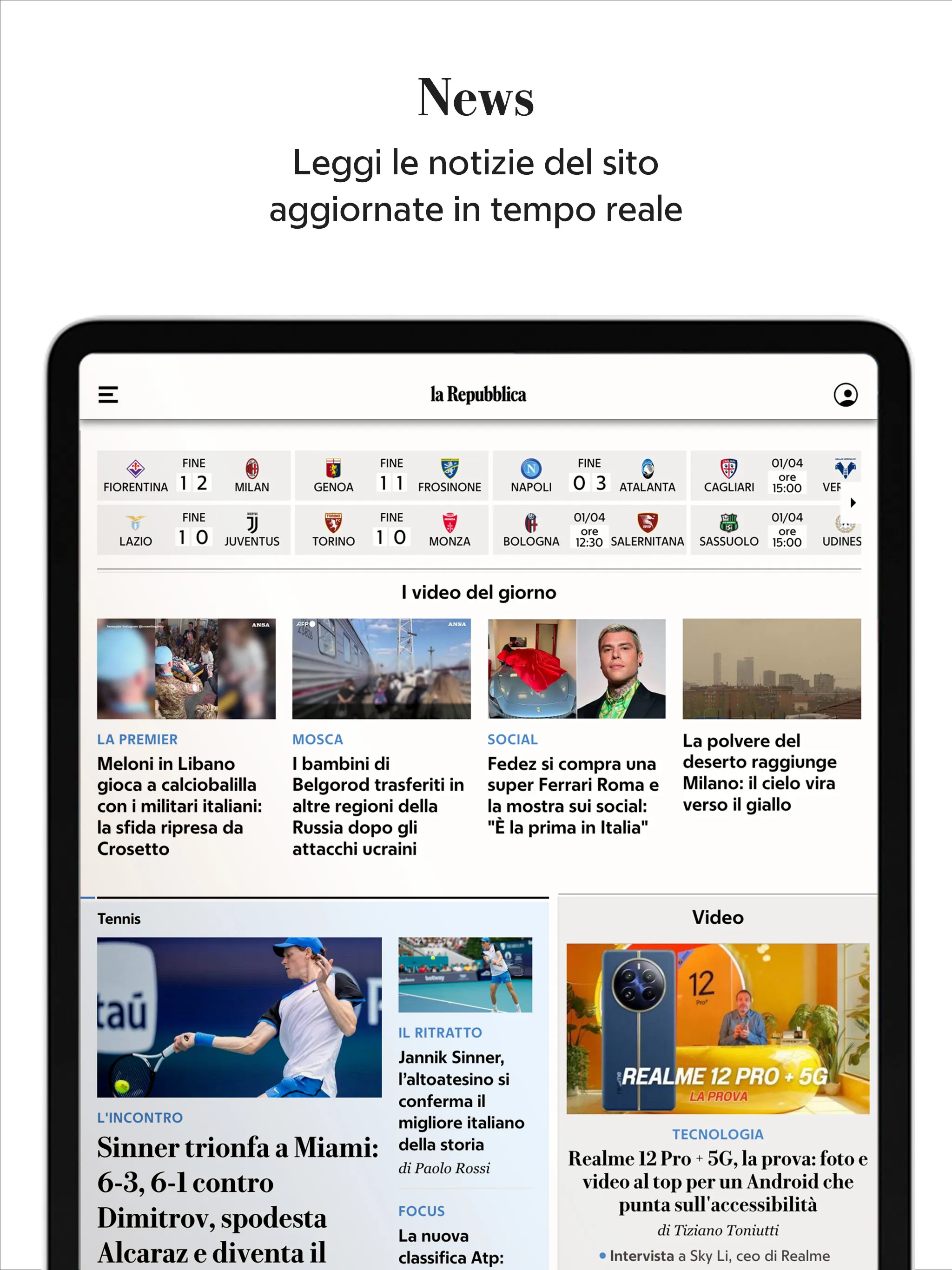 la Repubblica - news online | Indus Appstore | Screenshot