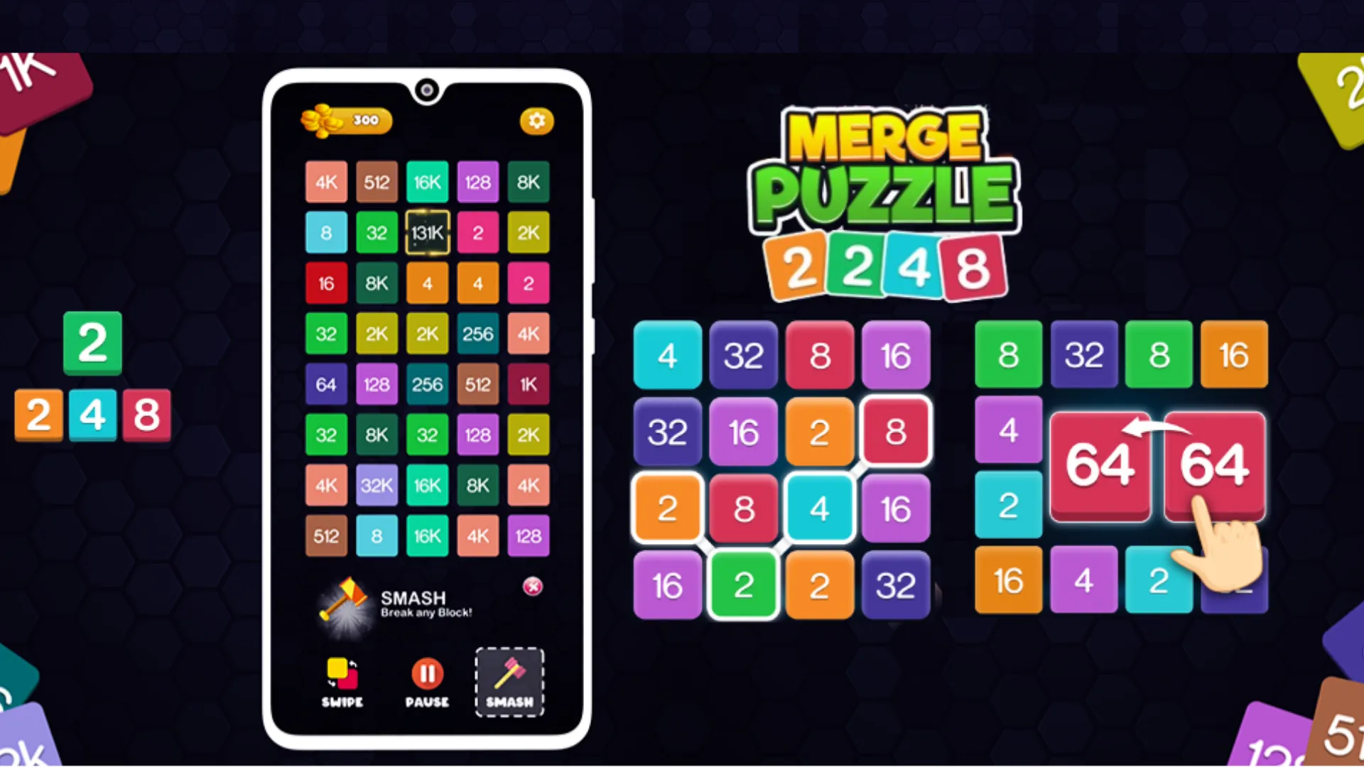 2248 - Numbers Merge 2248 Game | Indus Appstore | Screenshot