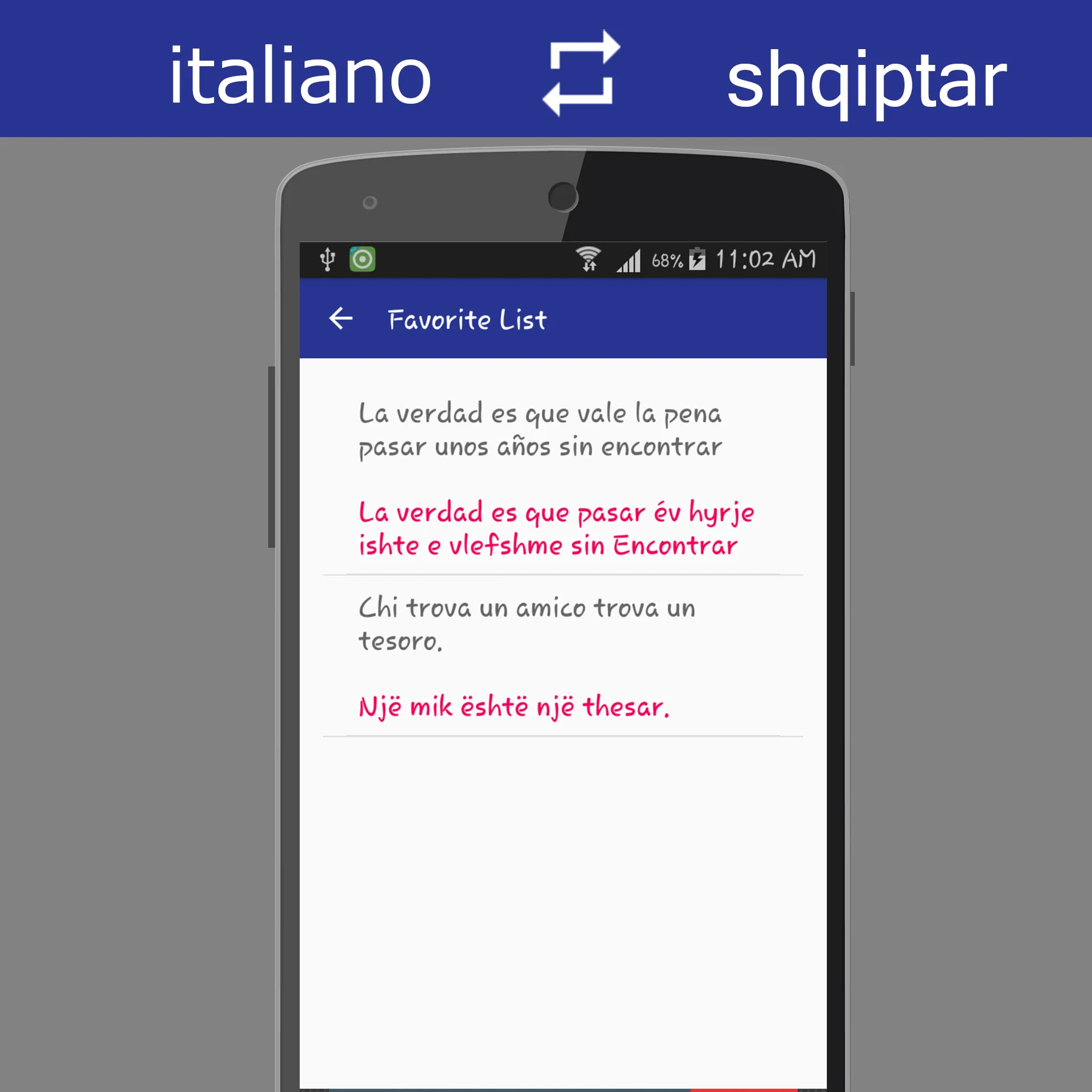 Italian Albanian Translator | Indus Appstore | Screenshot