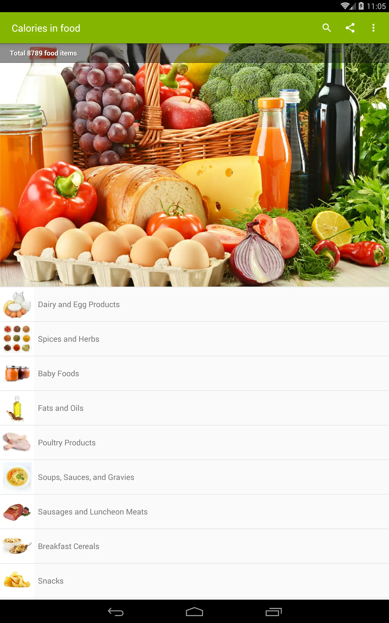 Calories in food | Indus Appstore | Screenshot