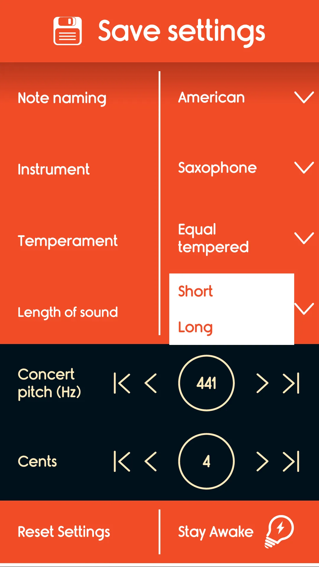 Master Saxophone Tuner | Indus Appstore | Screenshot