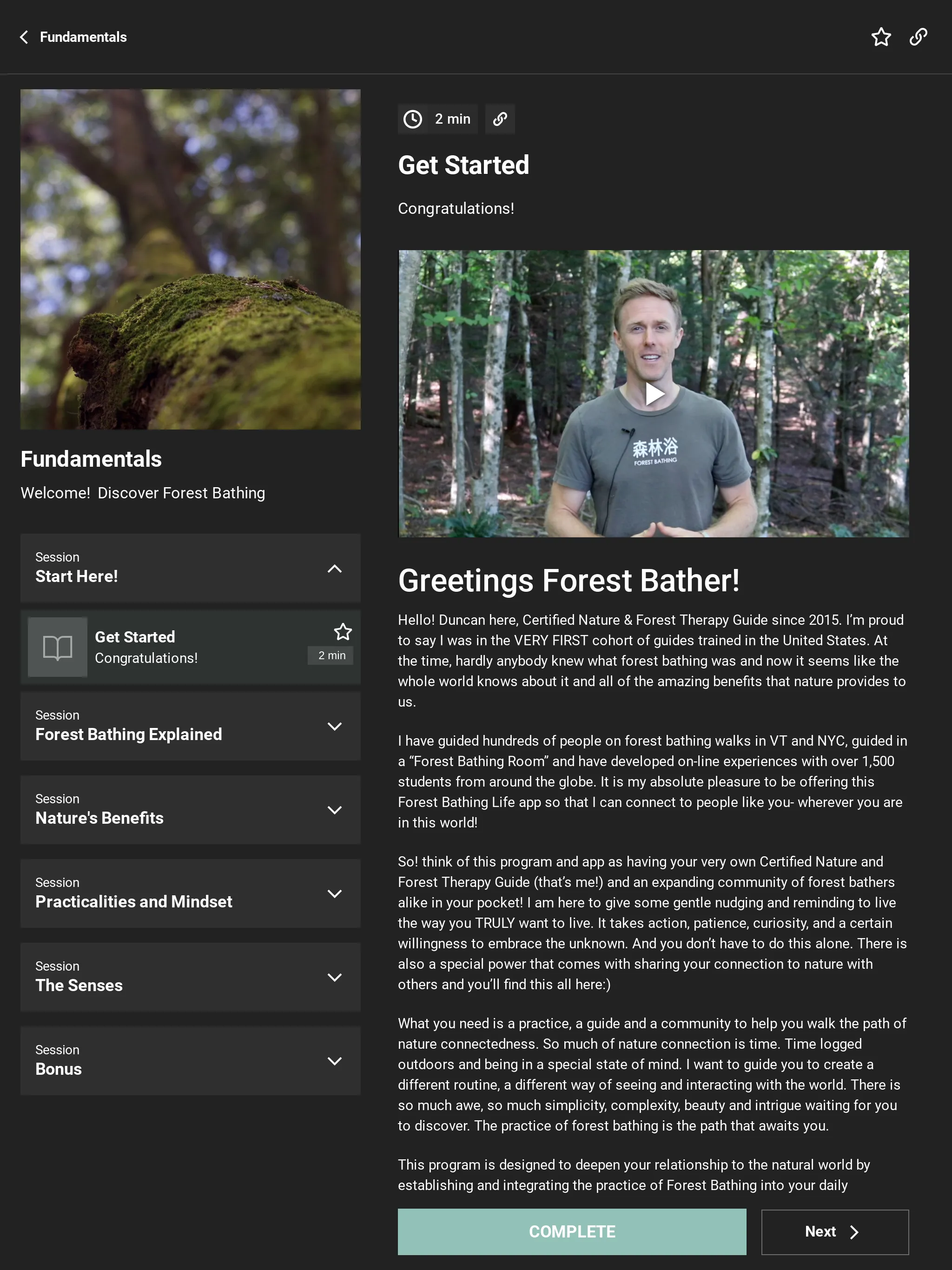 Forest Bathing Life | Indus Appstore | Screenshot